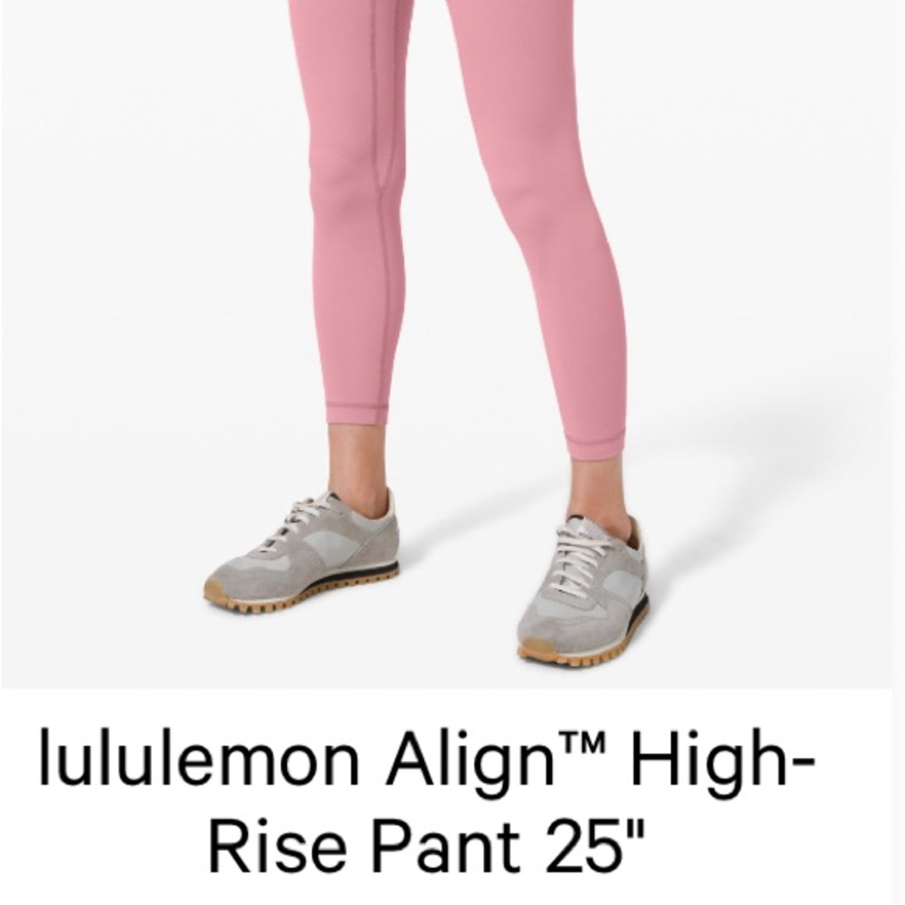 Lululemon Pink High-Rise Align Leggings